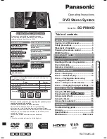 Panasonic SC-PM86D Operating Instructions Manual preview