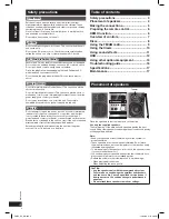 Preview for 4 page of Panasonic SC-PMX4 Operating Intstructions