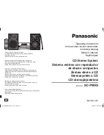 Panasonic SC-PMX5 Operating Instructions Manual preview