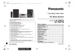 Panasonic SC-PMX70 Operating Instructions Manual preview