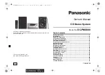 Panasonic SC-PMX800 Owner'S Manual preview