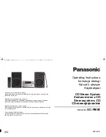 Panasonic SC-PMX9 Operating Instructions Manual preview