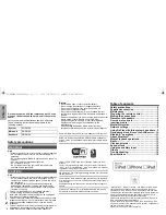 Предварительный просмотр 2 страницы Panasonic SC-PMX9 Operating Instructions Manual