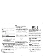 Preview for 2 page of Panasonic SC-PMX9DB Operating Instructions Manual