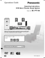 Panasonic sc-pt150 Operating Instructions Manual preview