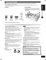 Предварительный просмотр 7 страницы Panasonic sc-pt150 Operating Instructions Manual