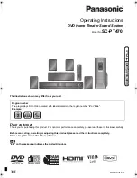 Preview for 1 page of Panasonic SC-PT470 Operating Instructions Manual