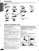 Предварительный просмотр 4 страницы Panasonic SC-PT570 Operating Instructions Manual