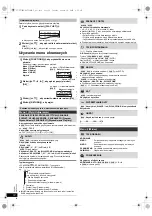 Preview for 52 page of Panasonic SC-PT70 Operating Instructions Manual