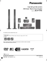 Предварительный просмотр 1 страницы Panasonic SC-PT770 Operating Instructions Manual