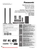 Panasonic SC-PT860 Operating Instructions Manual preview