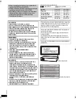 Preview for 2 page of Panasonic SC-PT870 Operating Instructions Manual