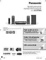 Panasonic SC-PTX50 Operating Instructions Manual предпросмотр