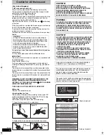 Предварительный просмотр 2 страницы Panasonic SC-RT30 Operating Instructions Manual