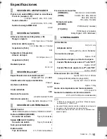 Preview for 71 page of Panasonic SC-SB1 Operating Instructions Manual