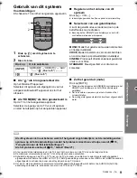 Preview for 79 page of Panasonic SC-SB1 Operating Instructions Manual