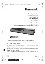 Preview for 1 page of Panasonic SC-SB10 Operating Instructions Manual