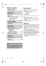 Preview for 4 page of Panasonic SC-SB10 Operating Instructions Manual