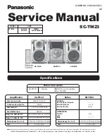 Preview for 1 page of Panasonic SC-TM23 Service Manual