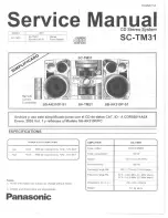 Preview for 1 page of Panasonic SC-TM31 Service Manual