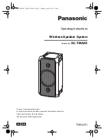 Panasonic SC-TMAX5 Operating Instructions Manual preview