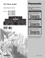 Panasonic SC-VK70D Operating Instructions Manual preview