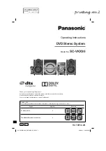 Preview for 1 page of Panasonic SC-VKX95 Operating Instructions Manual