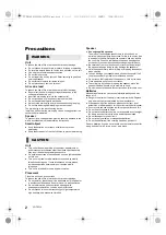 Предварительный просмотр 2 страницы Panasonic SC-XH105 Owner'S Manual