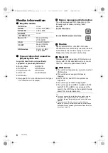 Предварительный просмотр 6 страницы Panasonic SC-XH105 Owner'S Manual