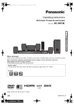 Preview for 1 page of Panasonic SC-XH150 Operating Instructions Manual