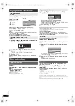 Предварительный просмотр 12 страницы Panasonic SC-XH170 Owner'S Manual