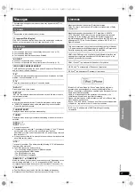 Предварительный просмотр 21 страницы Panasonic SC-XH170 Owner'S Manual