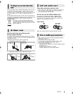 Предварительный просмотр 3 страницы Panasonic SC-XH333 Owner'S Manual