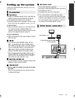 Предварительный просмотр 7 страницы Panasonic SC-XH333 Owner'S Manual