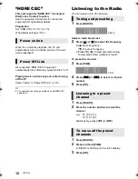 Предварительный просмотр 12 страницы Panasonic SC-XH333 Owner'S Manual