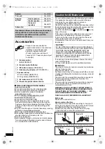 Предварительный просмотр 2 страницы Panasonic SC-XH50 Operating Instructions Manual