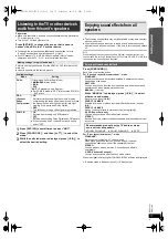 Предварительный просмотр 11 страницы Panasonic SC-XH55 Operating Instructions Manual