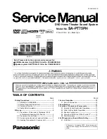 Предварительный просмотр 1 страницы Panasonic SC-XH70 Service Manual