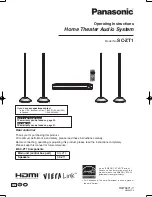 Panasonic SC-ZT1 - Wireless Speaker System Operating Instructions Manual preview