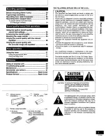 Предварительный просмотр 3 страницы Panasonic SCAK12 - CD STEREO SYSTEM Operating Instructions Manual