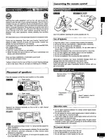 Предварительный просмотр 5 страницы Panasonic SCAK12 - CD STEREO SYSTEM Operating Instructions Manual