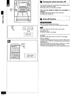 Предварительный просмотр 10 страницы Panasonic SCAK12 - CD STEREO SYSTEM Operating Instructions Manual