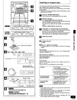 Предварительный просмотр 15 страницы Panasonic SCAK12 - CD STEREO SYSTEM Operating Instructions Manual