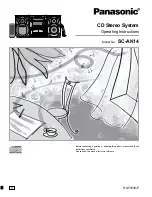 Preview for 1 page of Panasonic SCAK14 - MINI HES W/CD-PLAYER Operating Instructions Manual