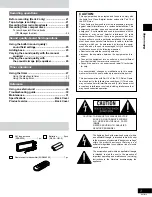 Preview for 3 page of Panasonic SCAK14 - MINI HES W/CD-PLAYER Operating Instructions Manual