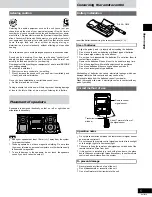 Preview for 5 page of Panasonic SCAK14 - MINI HES W/CD-PLAYER Operating Instructions Manual