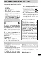 Preview for 3 page of Panasonic SCAK323 - MINI HES W/CD PLAYER Operating Instructions Manual