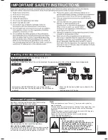 Preview for 3 page of Panasonic SCAK450 - CD STEREO SYSTEM Operating Instructions Manual