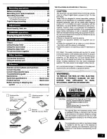 Preview for 3 page of Panasonic SCAK70 - MINI HES W/CD-P Operating Instructions Manual