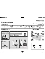 Panasonic SCBT230 - BLU RAY HOME THEATER SYSTEM Easy Setting Manual предпросмотр